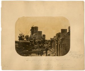 Soldaten nach der Evakuierung der besiegten Unionskräfte, Schlacht von Fort Sumter, 1861
