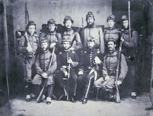 Die Charleston Zouave Kadetten der Konföderierten Armee von American Photographer