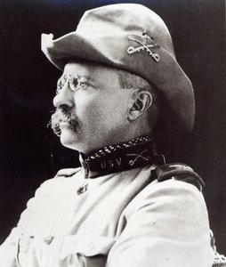 Theodore Roosevelt als Oberstleutnant der 1. US-Freiwilligenkavallerie im Jahr 1898