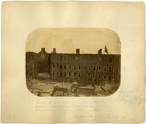 Westliche Kaserne und Parade, Schlacht von Fort Sumter, 15. April 1861