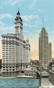 Wrigley Building und Tribune Tower von American Photographer