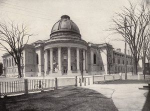 Yale University: "Rotunde," Woolsey Hall links, Yale Speisesaal rechts von American Photographer