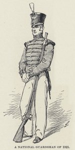 Ein Nationalgardist von 1825