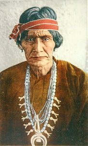 Ein Navajo-Medizinmann aus New Mexico, ca. 1900 von American School