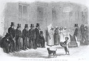 Ein Sklavenlager in New Orleans - Vor der Auktion, aus 