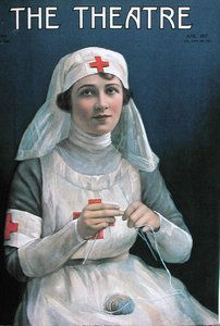 Adele Rowland als Rotkreuzschwester, Titelbild des Magazins 