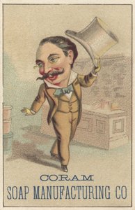 Werbung für Coram Soap Manufacturing Co, ca. 1880