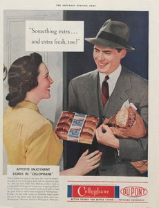 Werbung für DuPont Zellophan, 1939