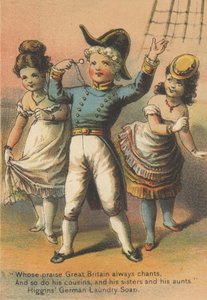 Werbung für Higgins German Laundry Soap, ca. 1880