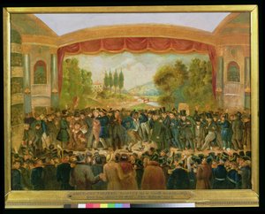 Amerikanisches Theater, Bowery, New York, Darstellung der 57. Nacht von Mr. T.D. Jim Crow Rice (1808-60) am 25. November 1833 von American School