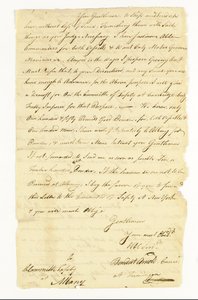 Arnold Benedict (1741-1801) General, Kontinentalarmee, Verräter. Autographenbrief unterzeichnet ("Benedict Arnold Commr. at Ticonderoga") an das Sicherheitskomitee in Albany, Ticonderoga, 22. Mai 1775 von American School