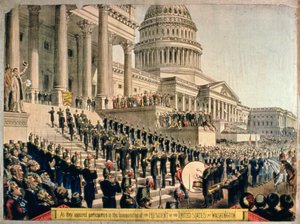 Wie sie bei der Amtseinführung des Präsidenten der Vereinigten Staaten in Washington erschienen