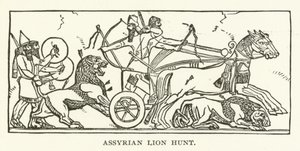 Assyrische Löwenjagd von American School
