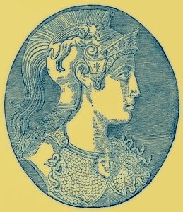 Athene, Illustration aus Geschichte Griechenlands von Victor Duruy, veröffentlicht 1890