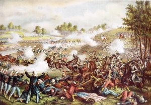 Schlacht von Bull Run, 21. Juli 1861, veröffentlicht 1889