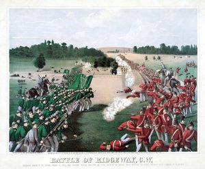 Schlacht von Ridgeway, C.W., veröffentlicht 1869 von American School