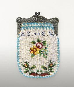Perlenbeutel, um 1843 von American School