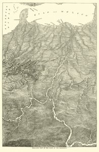 Vogelperspektive des Beckens des Mississippi, 1862 von American School