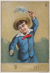Junge beim Rauchen von American School