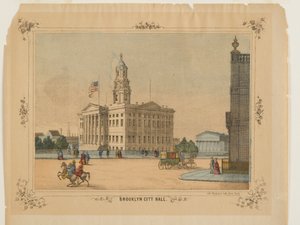 Brooklyn City Hall, veröffentlicht von Charles Magnus, Inc. von American School