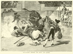 Stierkampf vor dem König und der Königin von American School