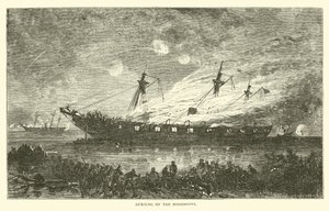 Brand des Mississippi, April 1863 von American School
