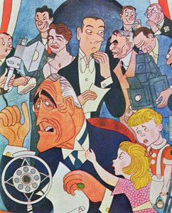 Karikaturkommentar zu Präsident Roosevelts 