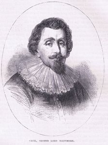 Cecil, zweiter Lord Baltimore, Illustration aus Cassell