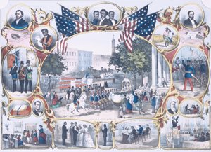 Feier des fünfzehnten Verfassungszusatzes von American School