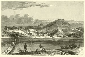 Chattanooga vom Nordufer des Tennessee, September 1863 von American School