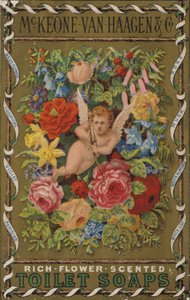 Cherub mit Blumen von American School