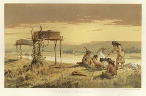 Chippewa-Gerüstbestattung von American School