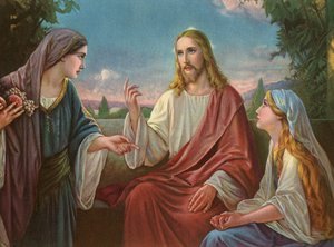 Christus mit der Jungfrau Maria und Maria Magdalena von American School