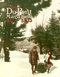 Weihnachtsbaum, Titelseite des DuPont Magazins, Dezember 1923 von American School