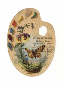 Bunte Künstlerpalette von American School