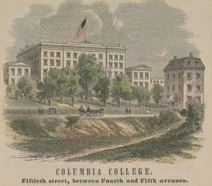 Columbia College, Fiftieth Street, zwischen Fourth und Fifth Avenues, 1865 von American School