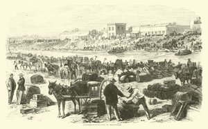 Konföderierte Evakuierung von Brownsville, November 1863 von American School