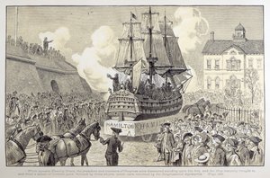 Kongressparade und Feier, ca. 1790
