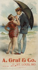 Paar raucht am Strand