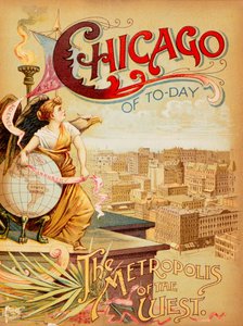 Titelblatt zu Chicago von heute, die Metropole des Westens von American School