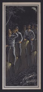Radfahrer bei Nacht von American School