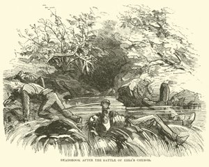 Deadbrook nach der Schlacht von Ezras Kirche, August 1864 von American School