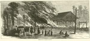 Zerstörung des Millen Junction, November 1864