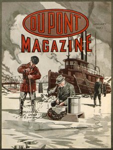 DuPont Dynamit, Titelseite des DuPont Magazins, Januar 1920 von American School