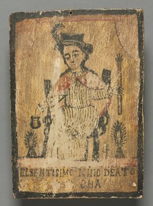 Der Heilige Niño de Atocha: Retablo-Heiliger von American School