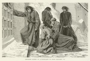 Kaiser Heinrich IV. als Bittsteller vor Papst Gregor VII. von American School