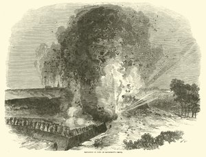 Explosion des Forts an McPhersons Front, Juni 1863 von American School