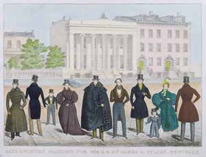 Herbst- und Wintermode für 1835 und 1836 von James Wilson, New York