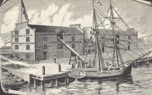 Erste Weizenlieferung aus dem Lagerhaus in Chicago, Newberry & Dole