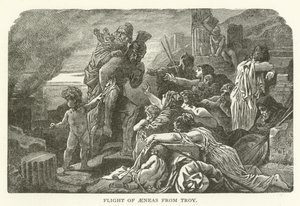 Flucht des Aeneas aus Troja von American School